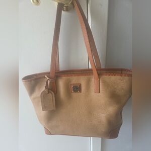 D&B Tan Leather Tote